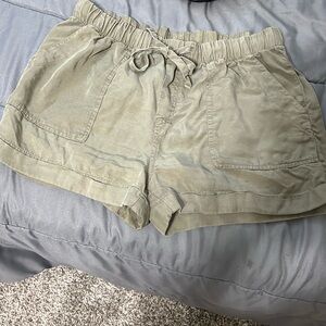 Olive green Love Tree shorts